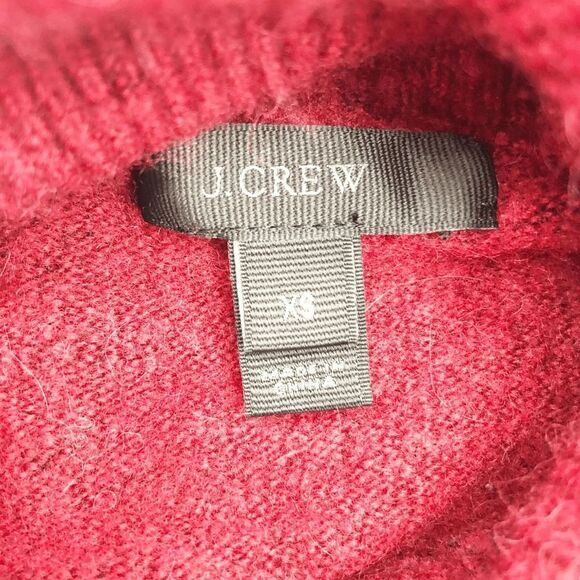 J. Crew Women's Red Burgundy Hi Low Turtleneck Sweater Size‎ XS - Picture 4 of 5